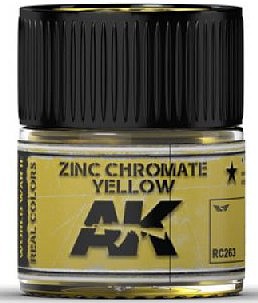 AK Zinc Chromate Yellow Acrylic Lacquer Paint 10ml Bottle Hobby and Model Paint #rc263