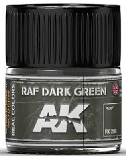 AK RAF Dark Green Acrylic Lacquer Paint 10ml Bottle Hobby and Model Paint #rc286