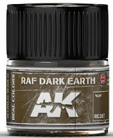 AK Real Colors- RAF Dark Earth Acrylic Lacquer Paint 10ml Bottle AK Real Colors- RAF Dark Earth Acrylic Lacquer Paint 10ml Bottle