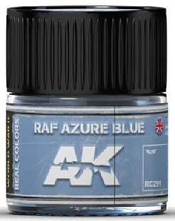 AK RAF Azure Blue Acrylic Lacquer Paint 10ml Bottle Hobby and Model Paint #rc291