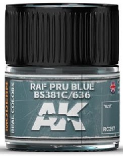 AK .RAF PRU Blue BS381C/636 Acrylic Lacquer Paint 10ml Bottle Hobby and Model Paint #rc297