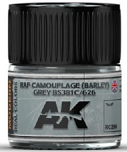 AK RAF Camouflage (Barley) Grey BS381C/626 Acrylic Lacquer Paint 10ml #rc299