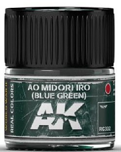 AK Ao Midori Iro (Blue-Green) Acrylic Lacquer Paint 10ml Bottle Hobby and Model Paint #rc332