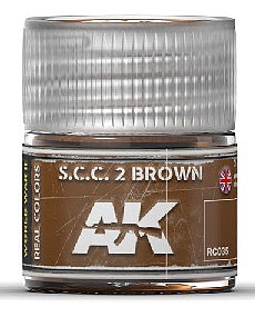 AK SCC 2 Brown Acrylic Lacquer Paint 10ml Bottle Hobby and Model Paint #rc35