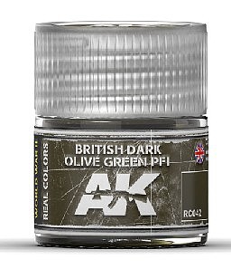 AK British Dark Olive Green PF1 Acrylic Lacquer Paint 10ml Bottle Hobby and Model Paint #rc42