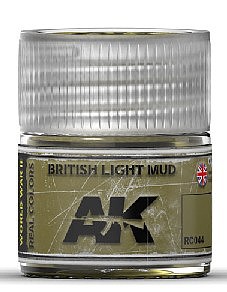 AK British Light Mud Acrylic Lacquer Paint 10ml Bottle Hobby and Model Paint #rc44
