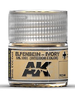 AK Ivory RAL1001 (Interior) Acrylic Lacquer Paint 10ml Bottle Hobby and Model Paint #rc46