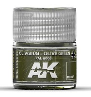 AK Real Colors- Olive Green RAL6003 Acrylic Lacquer Paint 10ml Bottle AK Real Colors- Olive Green RAL6003 Acrylic Lacquer Paint 10ml Bottle