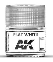 AK Real Colors- Flat White Acrylic Lacquer Paint 10ml Bottle AK Real Colors- Flat White Acrylic Lacquer Paint 10ml Bottle