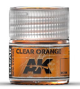 AK Clear Orange Acrylic Lacquer Paint 10ml Bottle Hobby and Model Paint #rc506