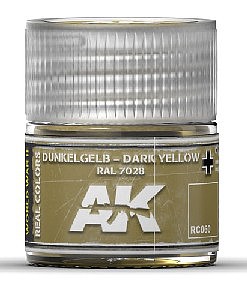 AK Dark Yellow RAL7028 Acrylic Lacquer Paint 10ml Bottle Hobby and Model Paint #rc60