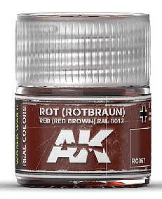 AK Red Brown RAL8012 Acrylic Lacquer Paint 10ml Bottle Hobby and Model Paint #rc67