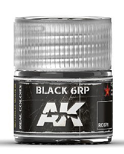 AK Black 6RP Acrylic Lacquer Paint 10ml Bottle Hobby and Model Paint #rc71
