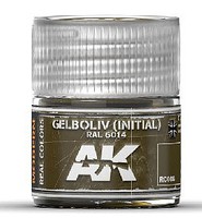 AK Real Colors- Gelboliv Initial RAL6014 (NATO Oliv) Acrylic Lacquer Paint 10ml Bottle AK Real Colors- Gelboliv Initial RAL6014 (NATO Oliv) Acrylic Lacquer Paint 10ml Bottle