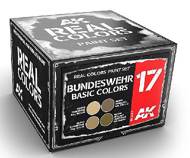 AK Bundeswehr Acrylic Lacquer Paint Set (4) 10ml Bottles Hobby and Model Paint #rcs17