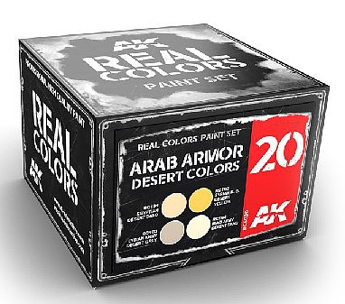 AK Arab Armor Desert Colors Acrylic Lacquer Paint Set (4) 10ml Hobby and Model Paint #rcs20