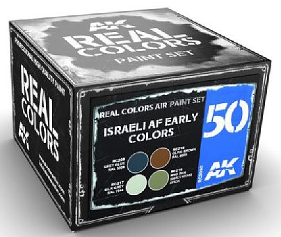 AK Israeli AF Early Acrylic Lacquer Paint Set (4) 10ml Bottles Hobby and Model Paint #rcs50