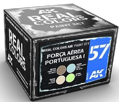 AK Real Colors- Forca Aerea Portuguesa I Wrap-Around 1990s Acrylic Lacquer Paint Set (4) 10ml Bottles AK Real Colors- Forca Aerea Portuguesa I Wrap-Around 1990s Acrylic Lacquer Paint Set (4) 10ml Bottles