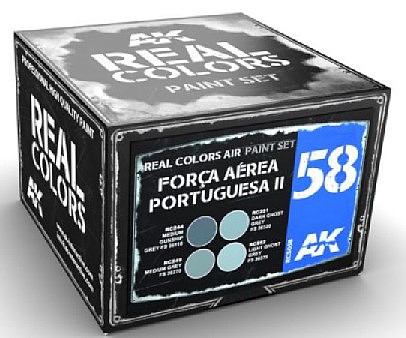 AK Forca Aerea II Fighting Falcons Acrylic Lacquer Paint Set (4) 10ml Hobby and Model Paint - #rcs58