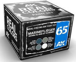 AK Real Colors- Marineflieger Norm 76/87 Schemes Acrylic Lacquer Paint Set (4) 10ml Bottles AK Real Colors- Marineflieger Norm 76/87 Schemes Acrylic Lacquer Paint Set (4) 10ml Bottles