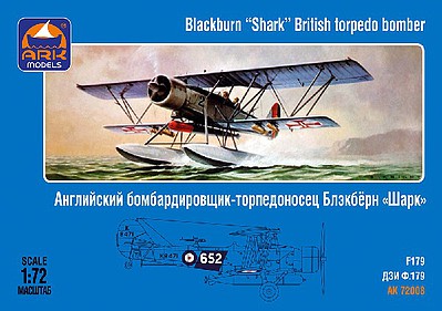ArkModels 1/72 Blackburn Shark British Torpedo Bomber w/Floats