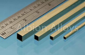 Albion Square Brass Tube 1.6 mm x 1.6 mm 3pcs