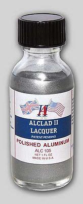Alclad 1oz. Bottle Polished Aluminum Lacquer Hobby and Model Lacquer Paint #105