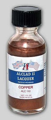Alclad 1oz. Bottle Copper Lacquer Hobby and Model Lacquer Paint #110