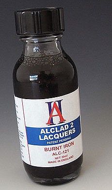 Alclad 1oz. Bottle Burnt Iron Lacquer Hobby and Model Lacquer Paint #121