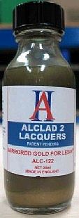 Alclad 1oz. Bottle Mirrored Gold Lacquer for Lexan Hobby and Model Lacquer Paint #122