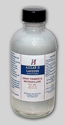 Alclad 4oz. Bottle Grey Primer & Microfiller Hobby and Model Enamel Paint #302