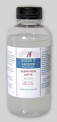 Alclad 4oz. Bottle Clear Coat Matte Hobby and Model Enamel Paint #313