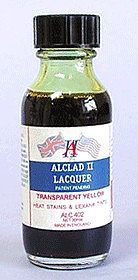 Alclad 1oz. Bottle Transparent Yellow Lacquer Hobby and Model Lacquer Paint #402