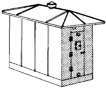 Alexander Signal Relay Equipment House HO Scale Model Railroad Trackside Accessory #3103