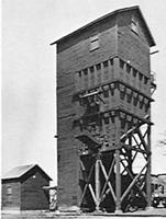 Alexander Fairbanks Morse coaling station (100 Ton) HO Scale Model Railroad Building Kit #7200
