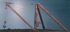 Alexander Stiff-Leg Derrick Kit HO Scale Model Railroad Trackside Structure #7514