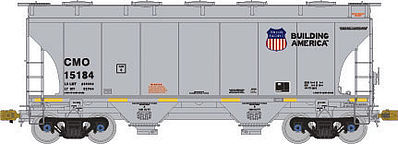 American-Limited 3281 Cu.Ft. 2-Bay Covered Hopper Union Pacific #15184 HO Scale Model Train Freight Car #1005
