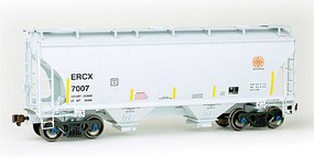 American-Limited Trinity 3281 2-Bay Covered Hopper ERCX #7007 HO Scale Model Train Freight Car #2000