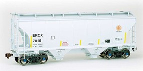 American-Limited Trinity 3281 cubic foot 2-Bay Covered Hopper ERCX #7015 HO Scale Model Train Freight Car #2001