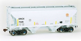 American-Limited Trinity 3281 cubic foot 2-Bay Covered Hopper ERCX #7026 HO Scale Model Train Freight Car #2005