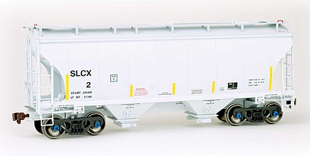 American-Limited Trinity 3281 cubic foot 2-Bay Covered Hopper SLCX #2 HO Scale Model Train Freight Car #2007