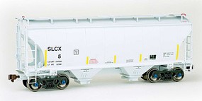 American-Limited Trinity 3281 cubic foot 2-Bay Covered Hopper SLCX #5 HO Scale Model Train Freight Car #2008