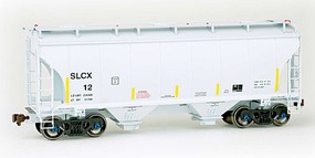 American-Limited Trinity 3281 cubic foot 2-Bay Covered Hopper SLCX #12 HO Scale Model Train Freight Car #2011