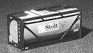 American-Limited Framed Tank Container Stolt - HO-Scale