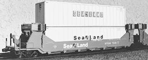 A-Line Gunderson Twinstack Intermodal Car - Undecorated HO Scale Model Railroad Freight Car #27103