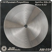 1/48 Spitfire Mk III Rotor 3.27m Photo-Etch Propeller (2) (D)