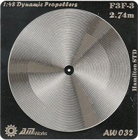 1/48 F3F3 2.74m Hamilton STD Photo-Etch Propeller (2) (D)