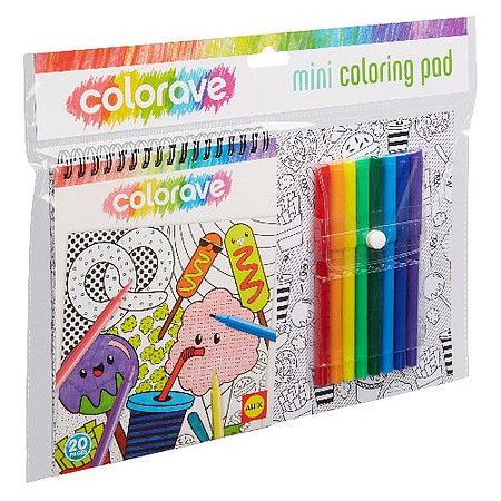 Alex Alex- Colorave Mini Coloring Pad w/Markers