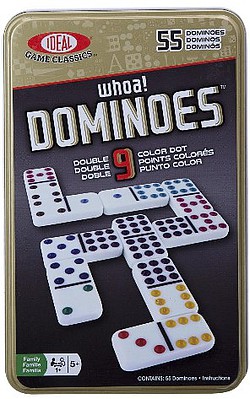 Alex Ideal- Double 9 Dominoes Basic Game in Tin