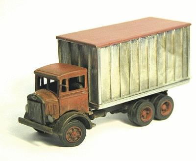Alloy-Forms Mack CJ Circus Tent (Canvas) Truck HO Scale Model Railroad Vehicle #7077
